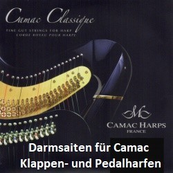 Oktave 2, Darmsaiten Camac für Klappen- und Pedalharfe